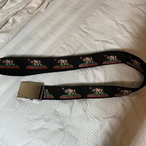 California Republic Adjustable Graphic Canvas Belt